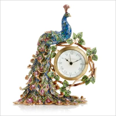 

Jay Strongwater Peacock Clock - 25th Anniversary